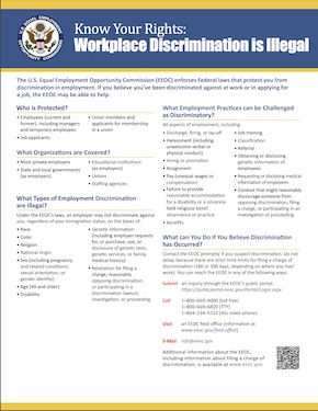 EEOC Know Your Rights poster