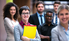 Group of diverse employees