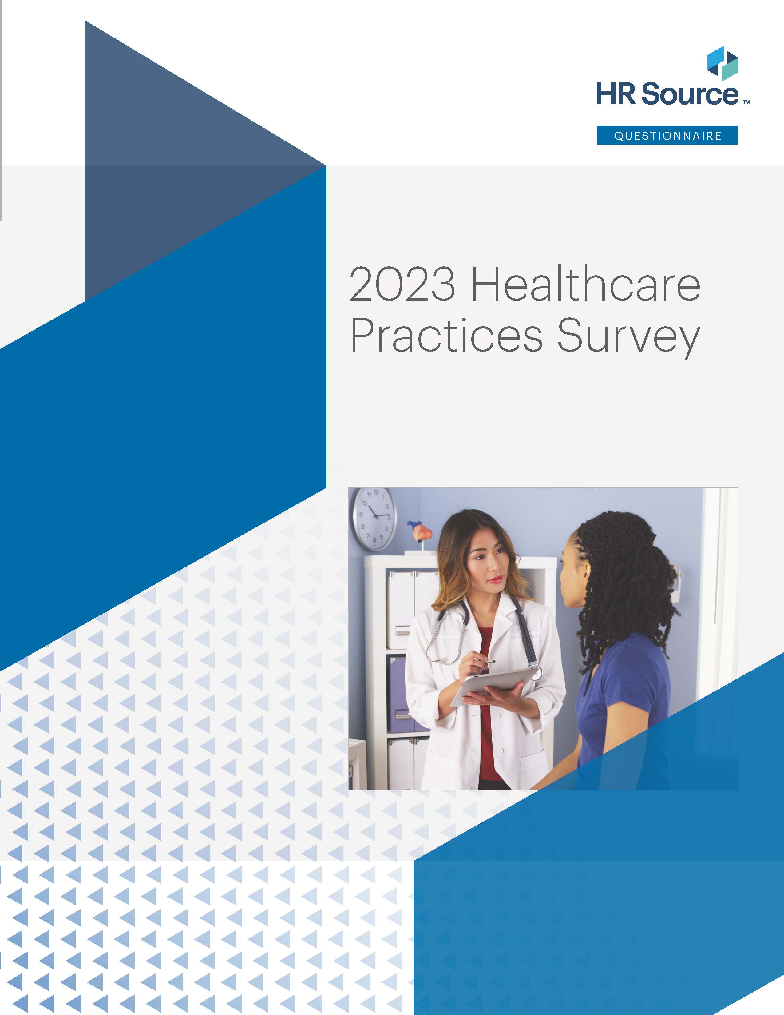 Questionnaire Cover - 2023 Health Care Practices Survey
