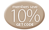 members save 10%; get code