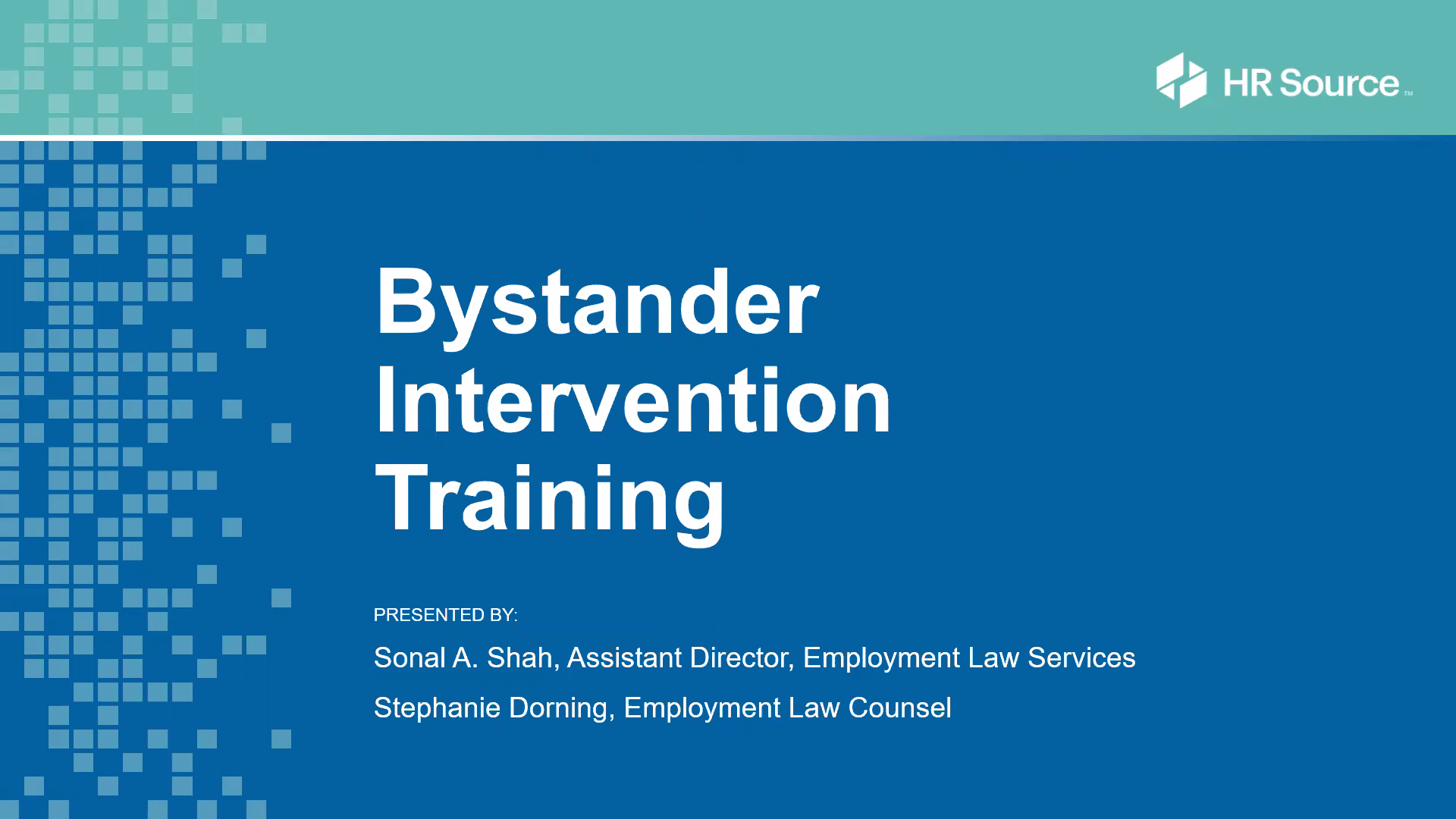 Bystander Intervention Training - Short Version