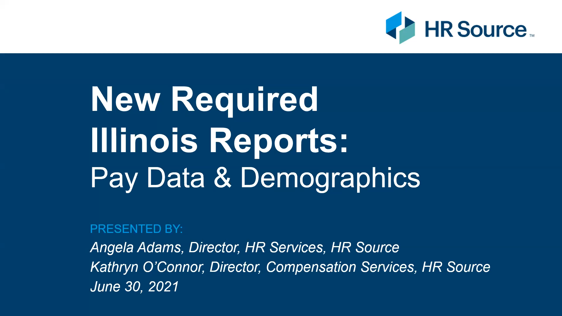New Required Illinois Reports: Pay Data & Demographics