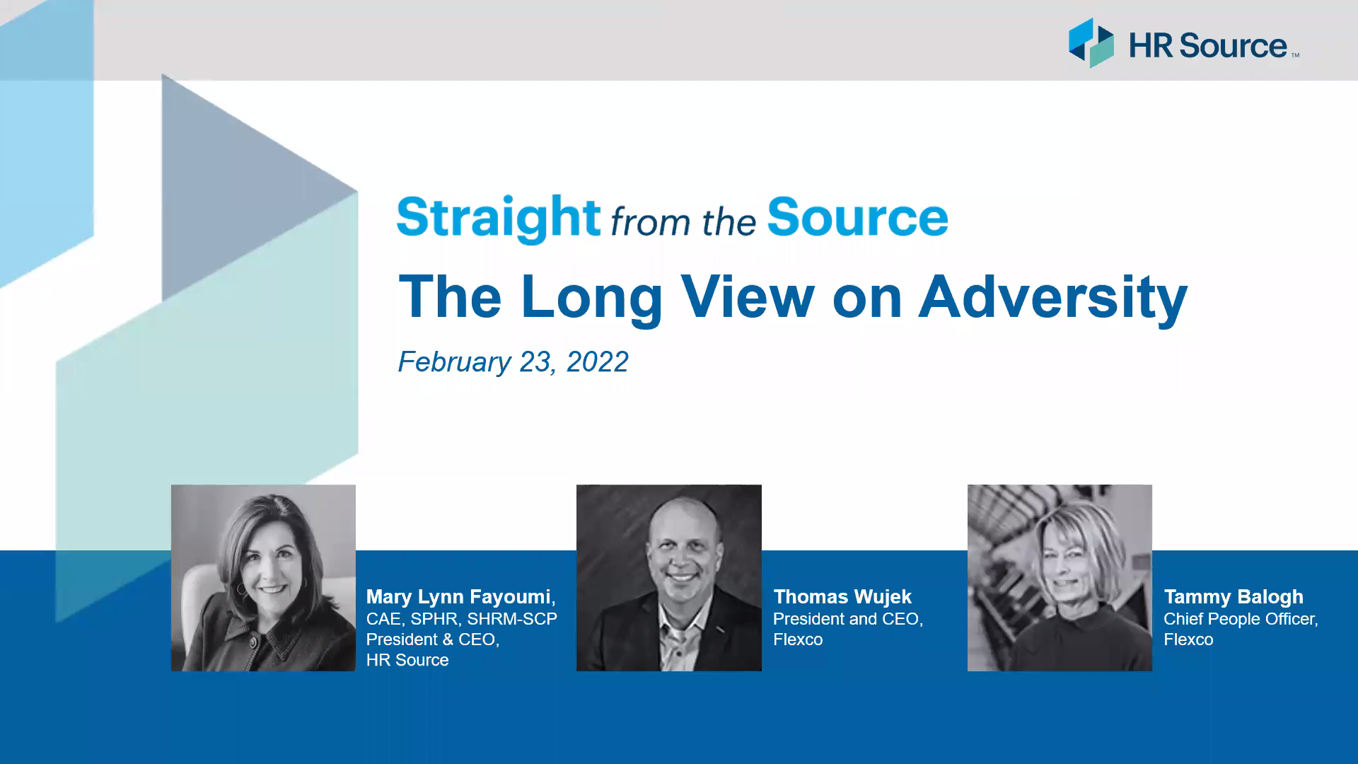 Straight from the Source: The Long View on Adversity