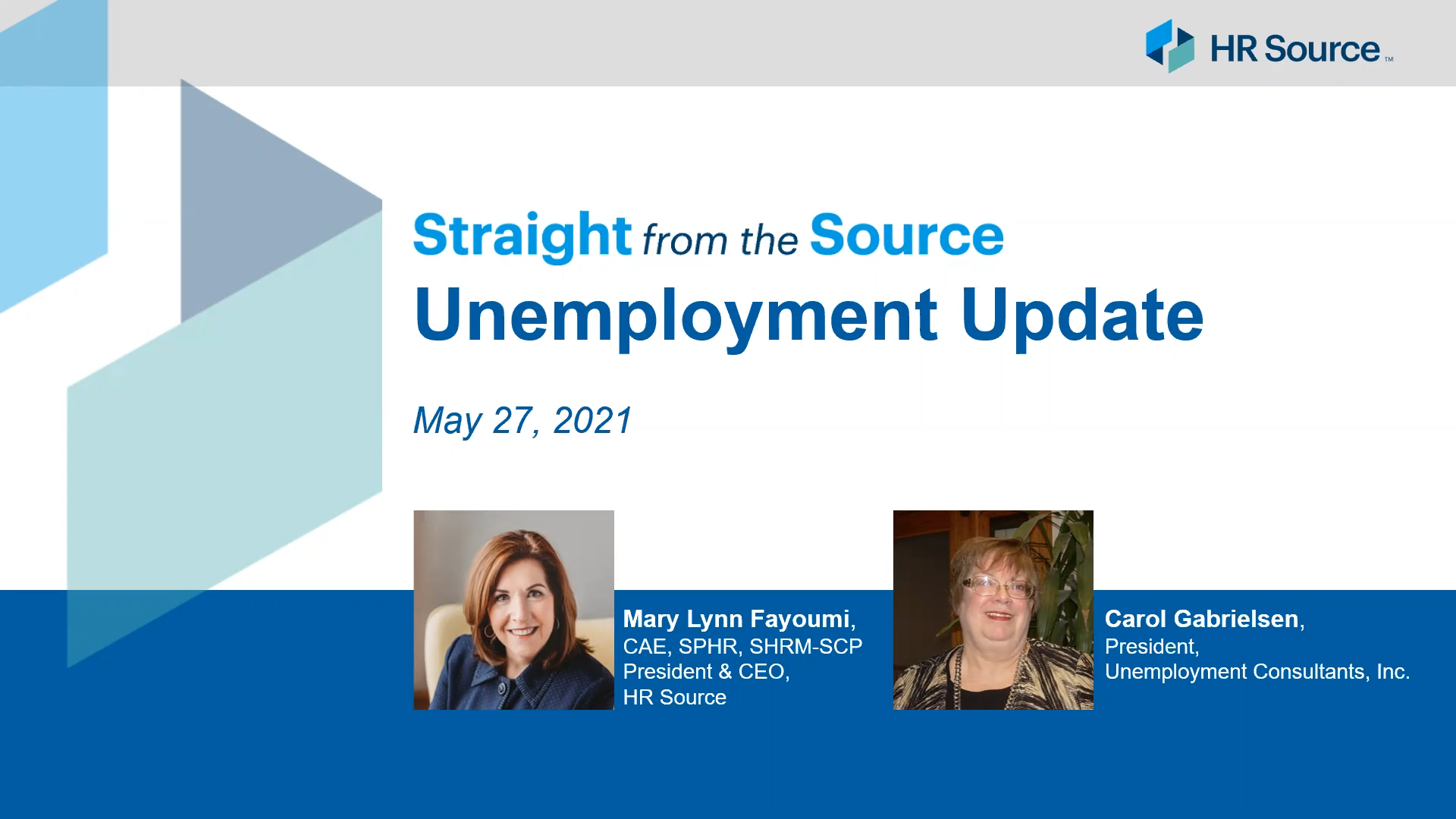 Straight from the Source: Unemployment Update