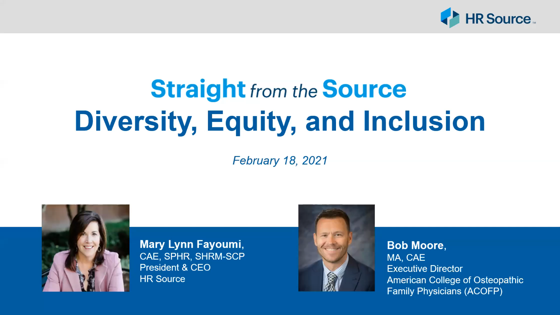 Straight from the Source: Diversity, Equity, and Inclusion
