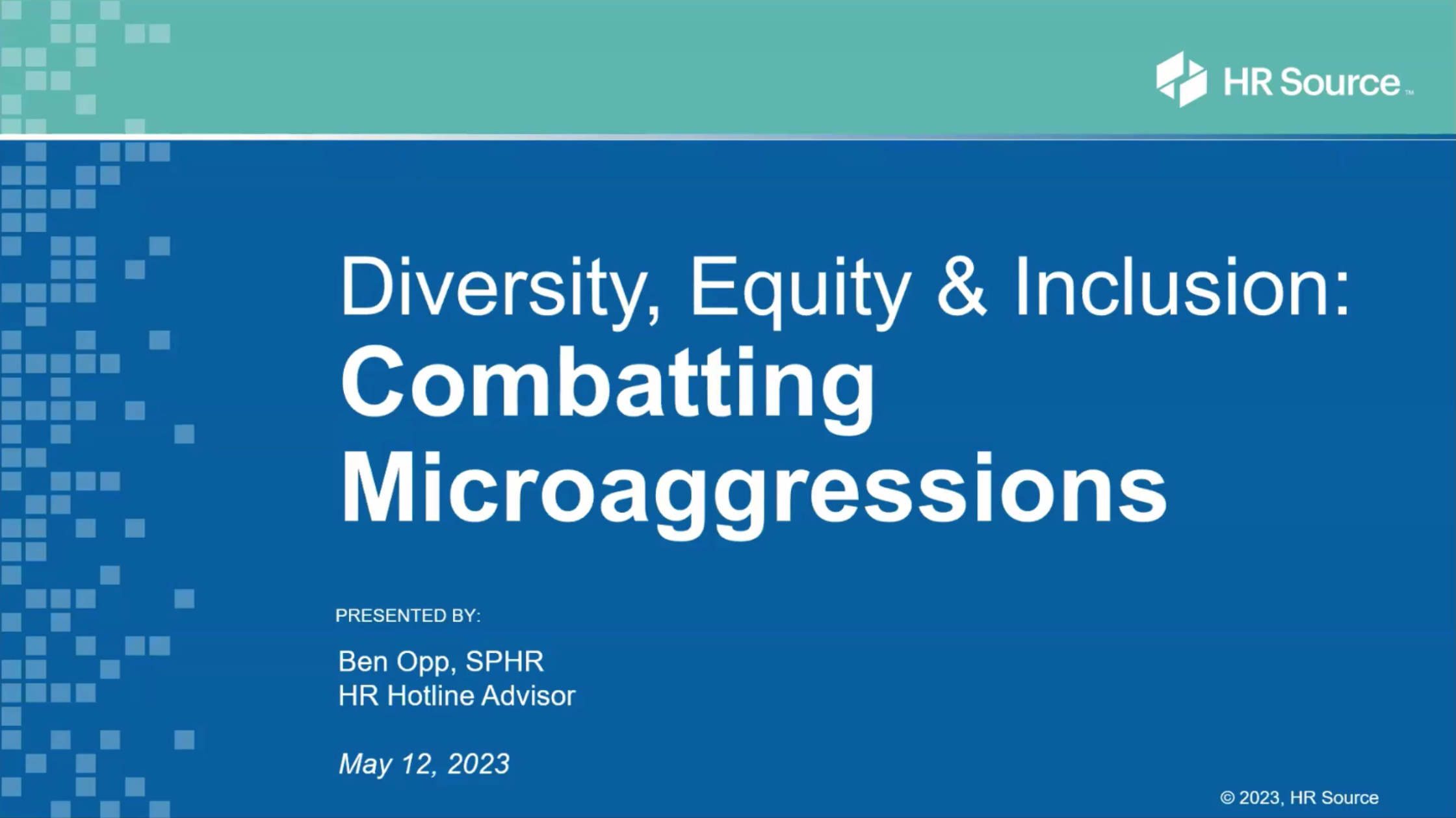 Diversity, Equity & Inclusion: Combatting Microaggressions